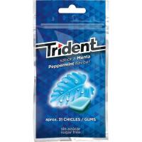 Xiclet de menta sense sucre en dragea TRIDENT, paquet 43,5 g