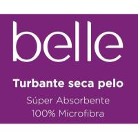 Toalla turbante seca pelo BELLE, pack 1 ud