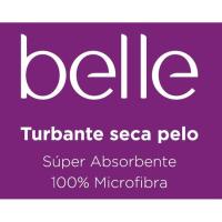 Toalla turbante seca pelo BELLE, pack 1 ud