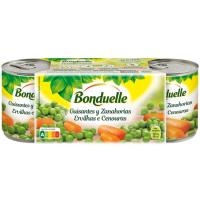 Pèsol-pastanaga BONDUELLE, pack 3x130 g