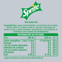 Refresco de lima SPRITE Zero, lata 33 cl