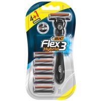 Maquinilla de afeitar desechable BIC FLEX 3, 4+1