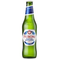 Cerveza italiana Nastro Azurro PERONI, botellín 33 cl