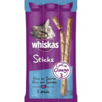 Snack de salmó per a gat WHISKAS, paquet 18 g