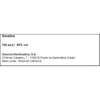 Ginebra BROCKMANS, ampolla 70 cl