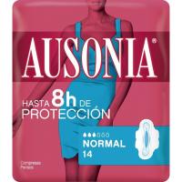 Compresa normal amb ales AUSONIA, paquet 14 u