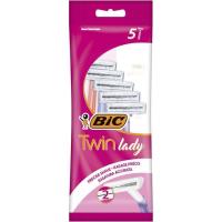 Maquinilla desechable BIC TWIN LADY, pack 5 uds