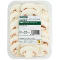 Champiñón laminado EROSKI, bandeja 250 g