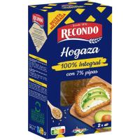 Hogaza de pan tostado integral RECONDO, caja 240 g