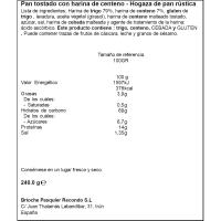 Fogassa de pa torrat rústic RECONDO, caixa 240 g