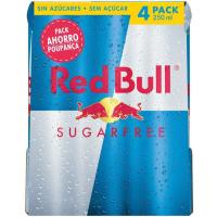 Beguda energètica Sugar Free RED BULL, pack 4x25 cl