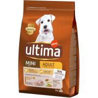 Alimento de pollo para perro mini adulto ULTIMA, saco 3 kg