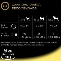 Paté de pollo para perro CÉSAR, tarrina 150 g