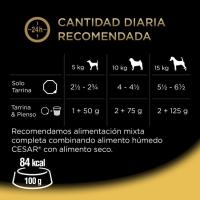 Salsa culinaria campesina para perro CÉSAR, pack 4x150 g