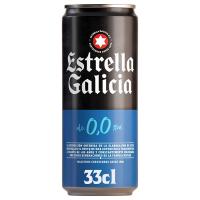 Cervesa 0,0 ESTRELLA GALICIA, llauna 33 cl