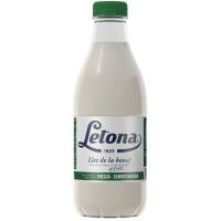 Leche fresca semidesnatada LETONA, botella 1 litro