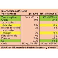 Iogurt amb maduixes-albercoc-pera-mora EROSKI, pack 8x125 g