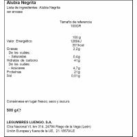 Alubia negrita LUENGO, paquete 500 g