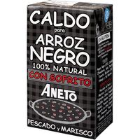 Brou natural arròs negre ANETO, brik 1 litre