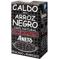 Caldo natural arroz negro ANETO, brik 1 litro