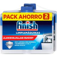 Limpia máquinas lavavajillas FINISH, pack 2x250 ml