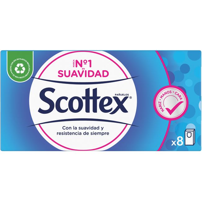 Pañuelo original SCOTTEX, paquete 8 uds.