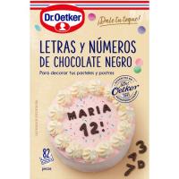 Lletres de xocolata DR. OETKER, caixa 60 g