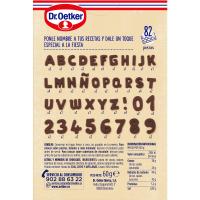 Letras de chocolate DR. OETKER, caja 60 g