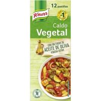 Caldo vegetal KNORR, 12 pastillas, caja 120 g