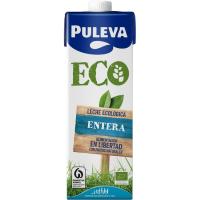 Leche entera ecológica PULEVA, brik 1 litro