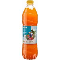 Refresco tropical sin gas EROSKI, botella 1,5 litros