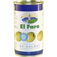 Olives farcides d`anxova EL FARO, llauna 150 g