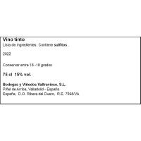 Vino Tinto Crianza D.O. R. del Duero VALTRAVIES, botella 75 cl