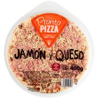 Pizza de jamón-queso PRONTO PIZZA, 1 ud, 400 g