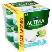 Activia 0% natural edulcorat DANONE, pack 8x120 g