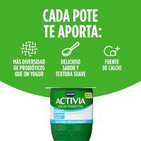 Activia 0% natural edulcorado DANONE, pack 8x120 g