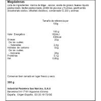 Magdalenas redondas INPANASA, paquete 300 g