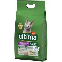 Alimento de pollo gato adulto esterilizado ULTIMA, saco 3 kg