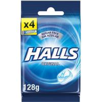 Caramel d`eucaliptus sense sucre HALLS, pack 4x32 g