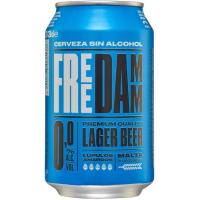 Cerveza sin alcohol FREE DAMM, lata 33 cl