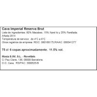 Brut Imperial ROVELLATS, botella 75 cl