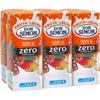 Lactozumo tropical zero DON SIMON, pack 6x200 ml