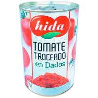 Tomate triturado en trozos HIDA, lata 400 g
