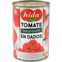 Tomate triturado en trozos HIDA, lata 400 g