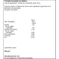 Tomate triturado en trozos HIDA, lata 400 g