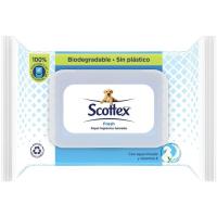 Papel higiénico húmedo SCOTTEX, paquete 74 uds