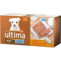 Alimento de pollo-arroz perro mini junior ULTIMA, pack 4x150 g