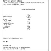 Grissini Torino SAN CARLO, paquet 125 g