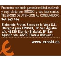 Cacauets amb pela torrats EROSKI, bossa 400 g