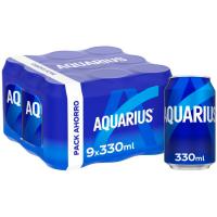 Beguda isotònica de llimona AQUARIUS, pack 9x33 cl